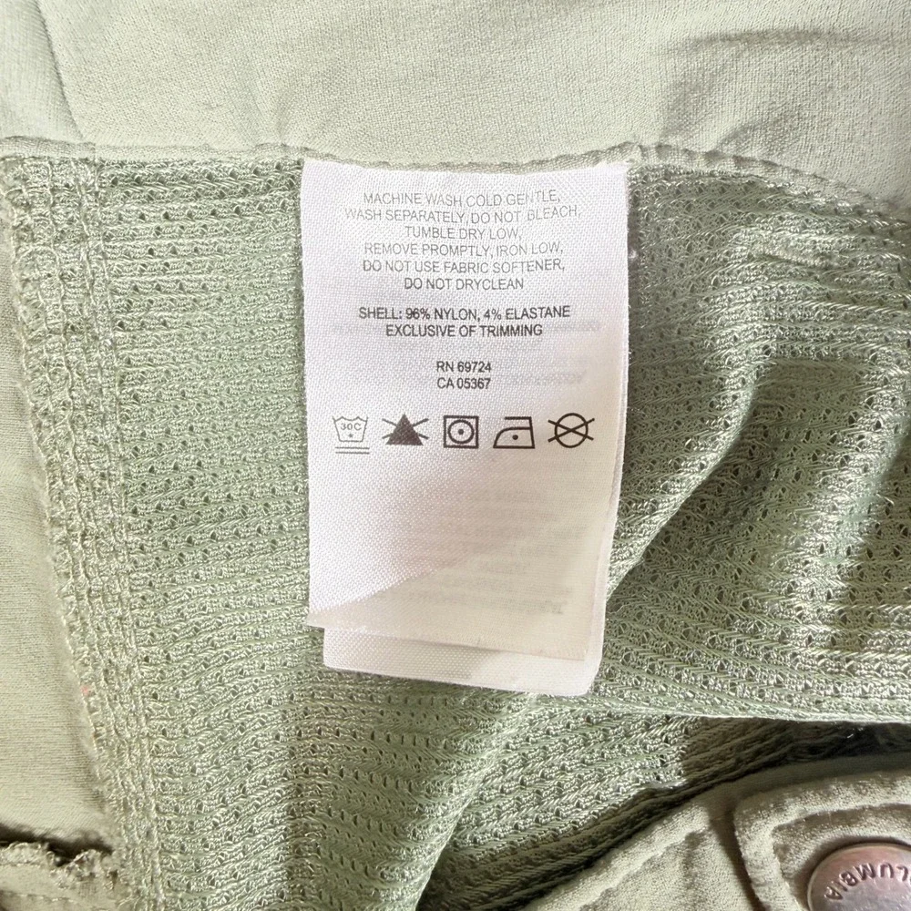 Columbia Mens Convertible Hiking Pants Zip Off Legs Khaki Size 22W Regular Green